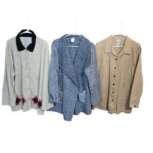 Women's 2X 18W 20W Coats Jackets Long Sleeve Winter Wholesale Bulk Lot of 3 XXL